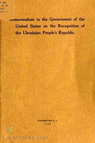 Memorandum to the Government of the United States on the Recognition of the Ukrainian People's Republic by Julian Batchinsky