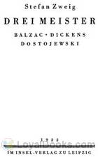 Drei Meister Balzac. Dickens. Dostojewski by Stefan Zweig