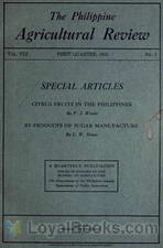 The Philippine Agricultural Review Vol. VIII, First Quarter, 1915 No. 1 by Various