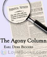 The Agony Column by Earl Derr Biggers